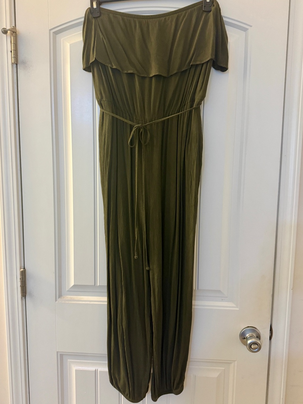 New York & Company Olive Green Jumpsuit Size XL